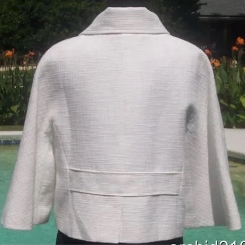 Cache Textured Swing Lined Jackie O Jacket Top - image 2